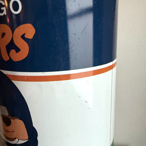 Rare Vintage 1980s Chicago Bears NFL Trash Can Football Collectible - Picture 9 of 11